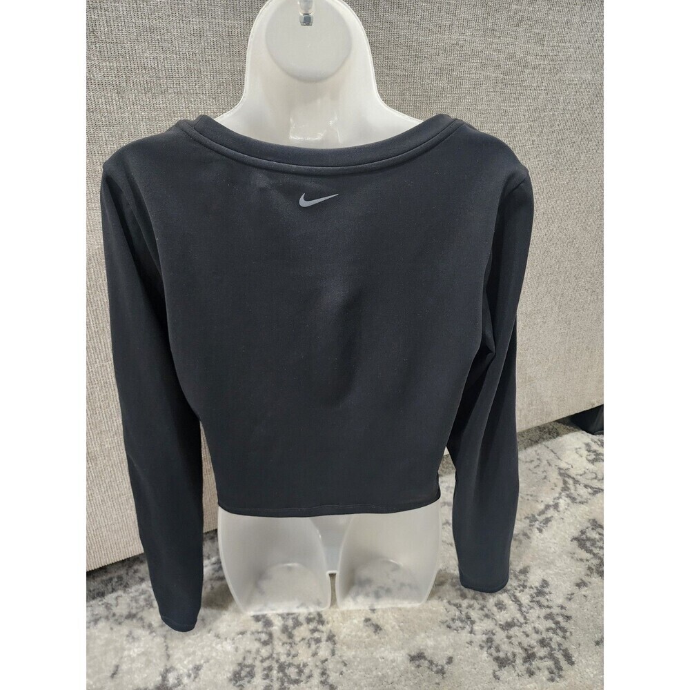 NEW Nike ONE Fitted Dri-Fit LS Cropped Top Black Size XL NWT $60 Dri Fit - Picture 4 of 10